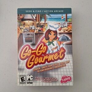 Go-Go Gourmet: Search Sauté Serve‎ PC Game 2008 Excellent Condition Seek Action